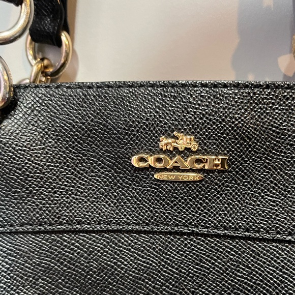 COACH Black Leather Brooke Carryall Shoulder Bag - Picture 3 of 10